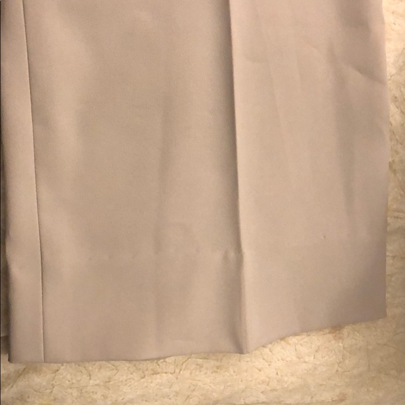 Brown leather waisted beige pants size 4 - Picture 5 of 8